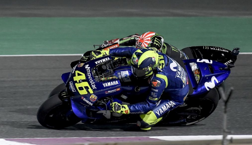 เดอะด๊อกเตอร์ VR46 ไล่บู๊สุดมันส์บิดยามาฮ่า M1 ยืนโพเดี้ยมโมโตจีพี 2018 สนามแรก