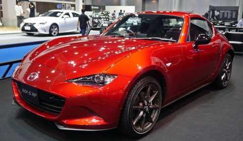 Mazda MX-5 RF 2018 เกียร์ธรรมดา เปิดตัวแล้วที่งานมอเตอร์โชว์ เคาะค่าตัว 2.82 ล้านบาท