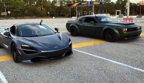 Dodge Demon 840 แรงม้า Vs McLaren 720S 710 แรงม้า