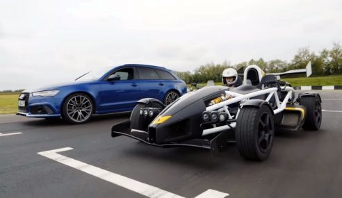 Ariel Atom ปะทะ Audi RS6 แดร็กเรซ