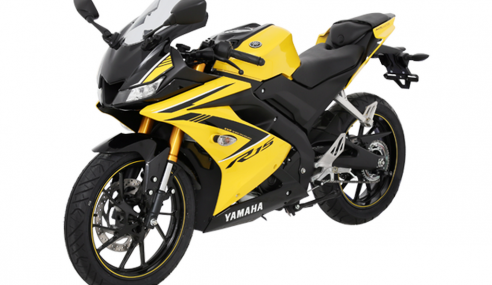 Yamaha YZF-R15 2018 อัพไซด์ดาวน์สีทอง พร้อมกราฟิกใหม่ล่าสุด