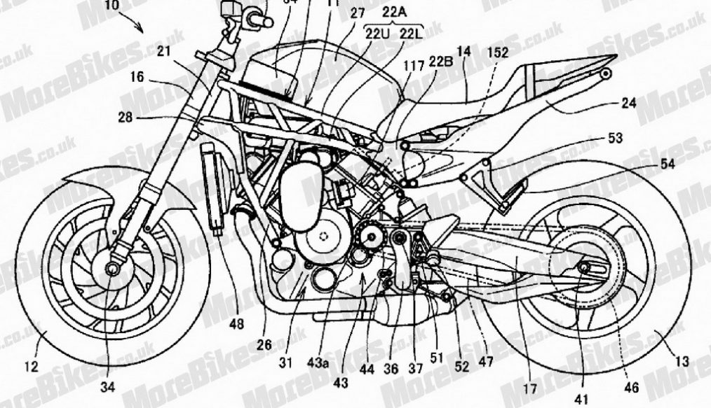 หลุดโมเดลใหม่เอี่ยม! Honda Hornet V-Twin ซูเปอร์ชาร์จ ถูกจดสิทธิบัตรแล้ว