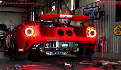 Ford GT Heritage Edition ขึ้นทดสอบบน Dyno แบบดุๆ เสียงเข้มๆ ได้กำลังที่ล้อหลังกว่า 581 แรงม้า