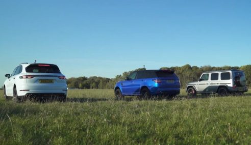 Drag Race SUV ออฟโรดอย่าง G63, Sport SVR และ Cayenne Turbo บนพื้นหญ้าเปียก ใครจะมาเหนือ