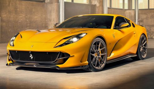 Ferrari 812 Superfast ที่ได้รับการอัพเกรดอากาศพลศาสตร์ เพิ่มขึ้นจากสำนักแต่งดัง Novitec