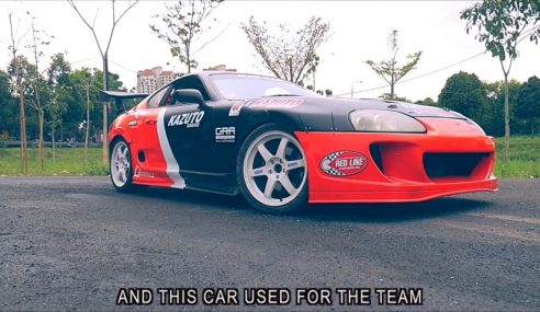 เกิดมาเพื่อเป็นสายดริฟท์ สำหรับ Toyota Supra ที่ถูกอัพเกรดเครื่องยนต์ V8 คันนี้