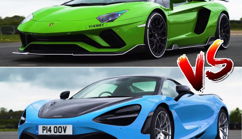 Lamborghini Aventador S Roadster ปะทะ McLaren 720S Spider