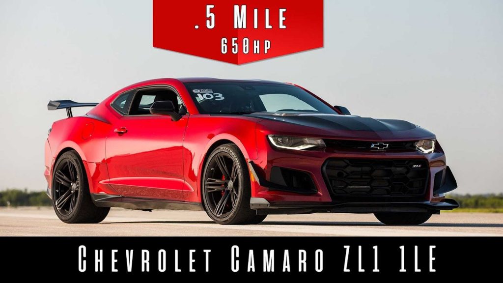 Camaro ZL1 1LE ทุบสถิติ 142 ไมล์/ชั่วโมง ในระยะทางสั้นๆ เพียงครึ่งไมล์