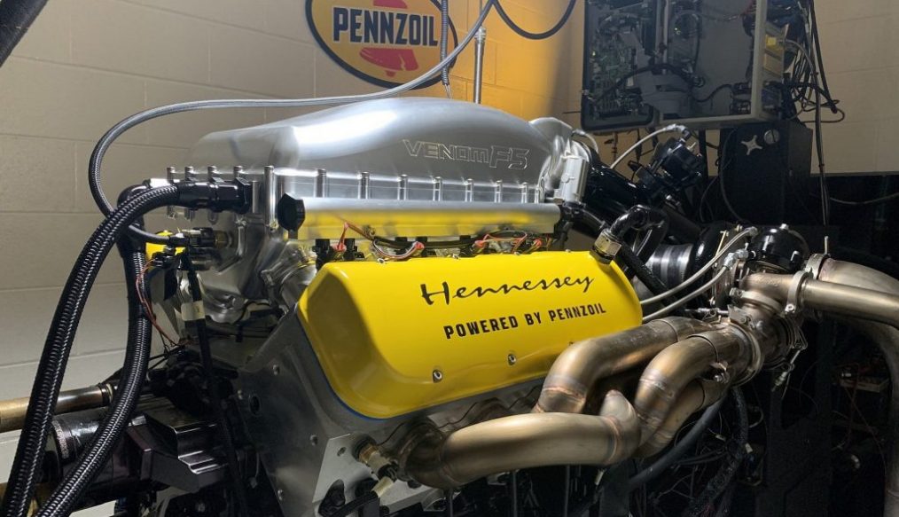โฉมหน้าเครื่องยนต์พัฒนาโดย Hennessey 1,817 แรงม้า ที่จะนำไปใส่ไว้บน Venom F5