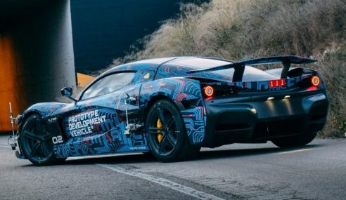 Rimac อวดต้นแบบไฮเปอร์คาร์คันใหม่ C_Two 1,888 แรงม้า ยืนยันเปิดตัว 2020