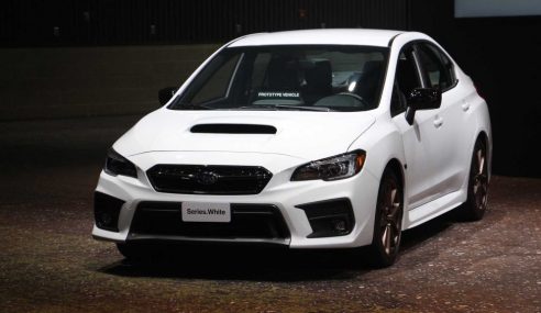 Subaru WRX, STI 2020 เปิดตัวมาพร้อมสีขาวสุดคูล ตัดกับล้อสีทองแดงสุดหรู
