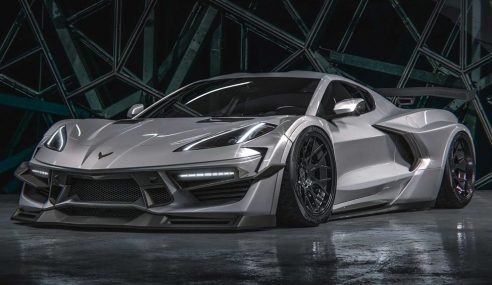 สุดจริง ๆ กับ Corvette คันนี้ ขยายลำตัวกว้าง กับหน้าที่คมเข้มของเขา