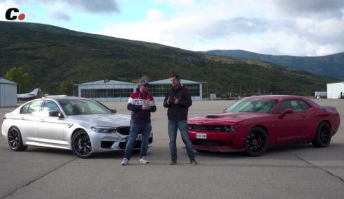 M5 Competition เจอกับ Challenger Hellcat งานนี้มีปาดหน้าเข้าเส้นชัยกันในนาทีสุดท้าย