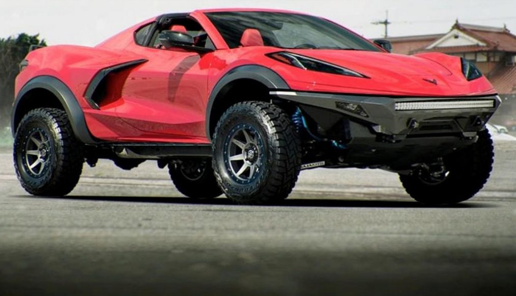 Corvette C8 ในเวอร์ชันที่เหนือคาด เพราะมันกลายเป็นรถออฟโรดที่บ้าพลัง