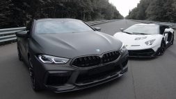 เมื่อคูเป้สุดหรู BMW M8 พบซุปเปอร์คาร์สุดฮาร์ดคอร์ Lamborghini Aventador SVJ เรื่องราวจะเป็นอย่างไร