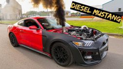 เดือดจัด Ford Mustang เครื่องยนต์คัมมินส์ ดีเซล พ่วงด้วยเทอร์โบชาร์จเจอร์ลูกยักษ์