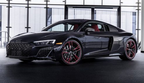 R8 Panther Edition RWD ซุปเปอร์คาร์รุ่นพิเศษ ที่มาพร้อมสีม่วงเข้มตัดกับสีแดงสุดสง่า