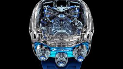 นาฬิกาเรือนนี้ได้แรงบันดาลใจมากจาก บล็อกเครื่องยนต์ W16 ของ Bugatti Chiron