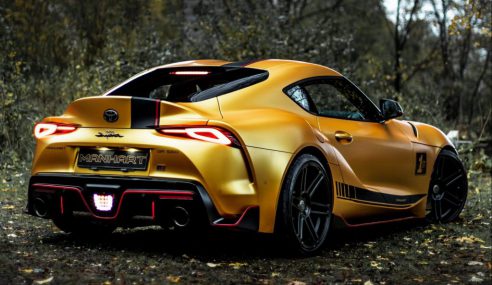 ล่อซะสีทองเลยทีเดียวกับ Toyota Supra ฝีมือ Manhart ขุนกำลังเพิ่มขึ้นกว่า 542 แรงม้า