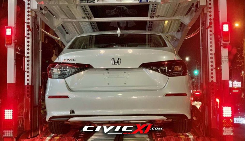 หลุดบั้นท้าย Honda Civic 2022 แบบเต็มๆ ขณะเคลื่อนย้าย