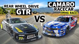 Nissan GT-R R35 พลัง 700 แรงม้า วัดกับรถแข่ง Chevy Camaro เครื่อง LS3 V8 ปี 2013
