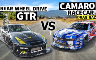 Nissan GT-R R35 พลัง 700 แรงม้า วัดกับรถแข่ง Chevy Camaro เครื่อง LS3 V8 ปี 2013