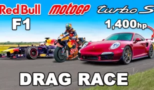 Porsche 911 Turbo พลัง 1,400 แรงม้า เร็วพอที่จะเอาชนะ MotoGP และรถ F1 หรือไม่?