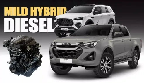 Isuzu D-Max และ MU-X เปิดตัวเครื่องยนต์ดีเซล mild hybrid (MHEV) ตัวใหม่